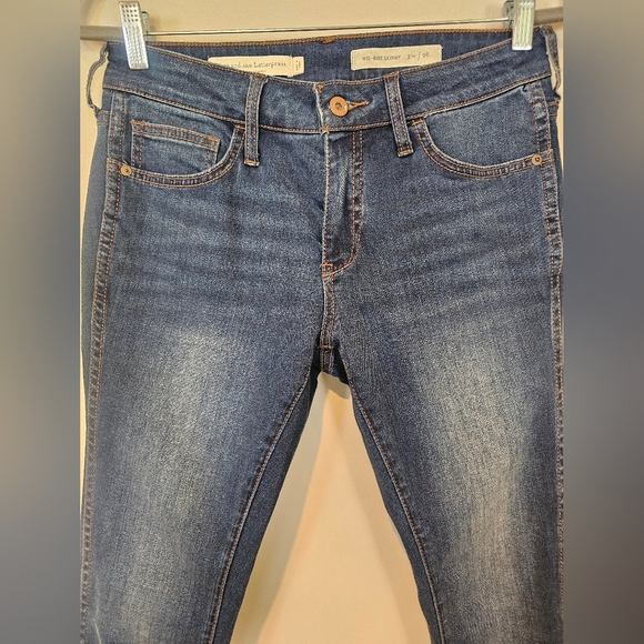 Pilcro and The Letterpress Anthropologie Mid-Rise Skinny Jean •Size 28• No Holes - Picture 3 of 10